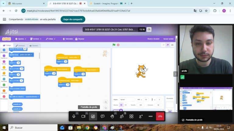 clase de programacion para niños en directo