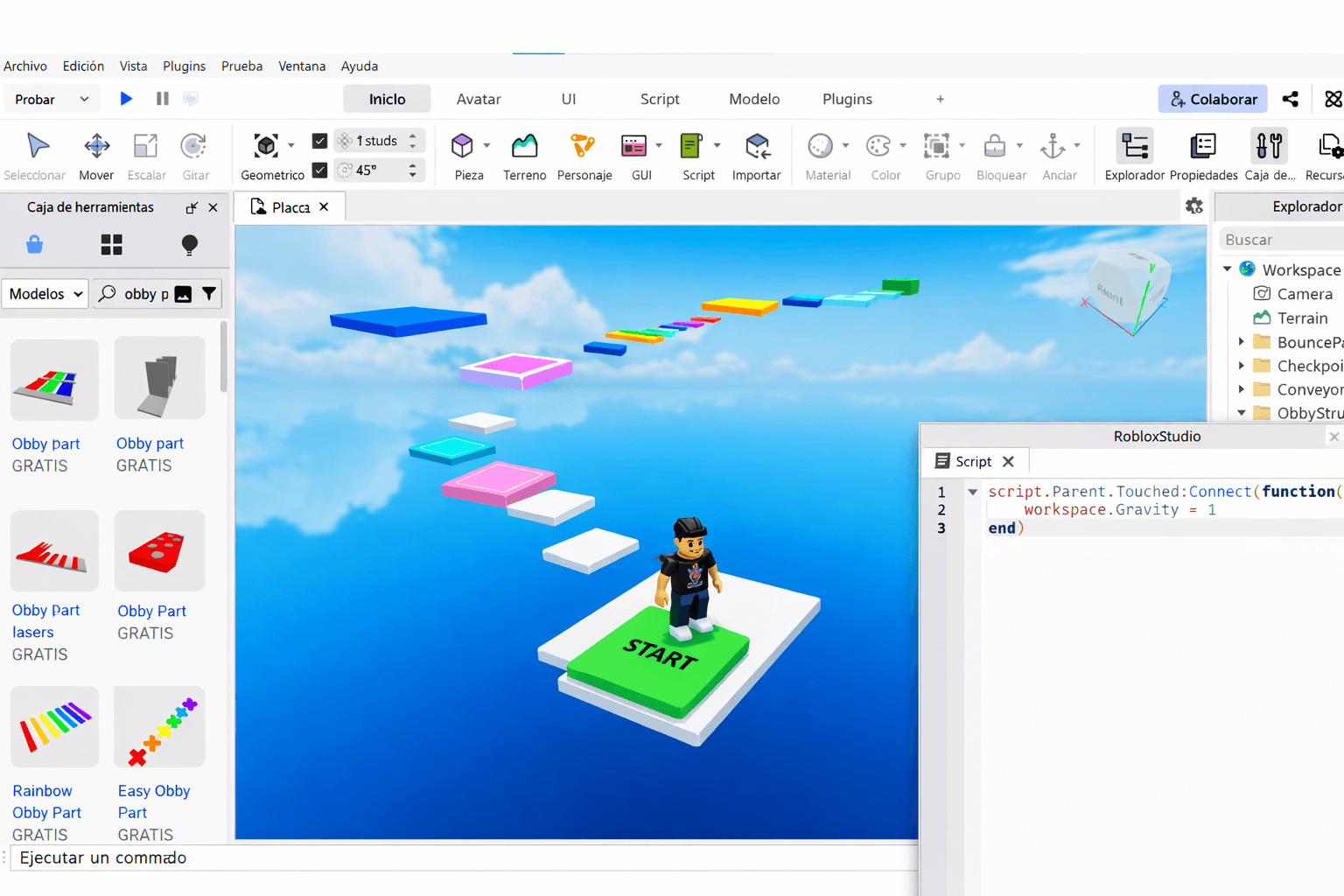 clase de roblox studio para niños en directo