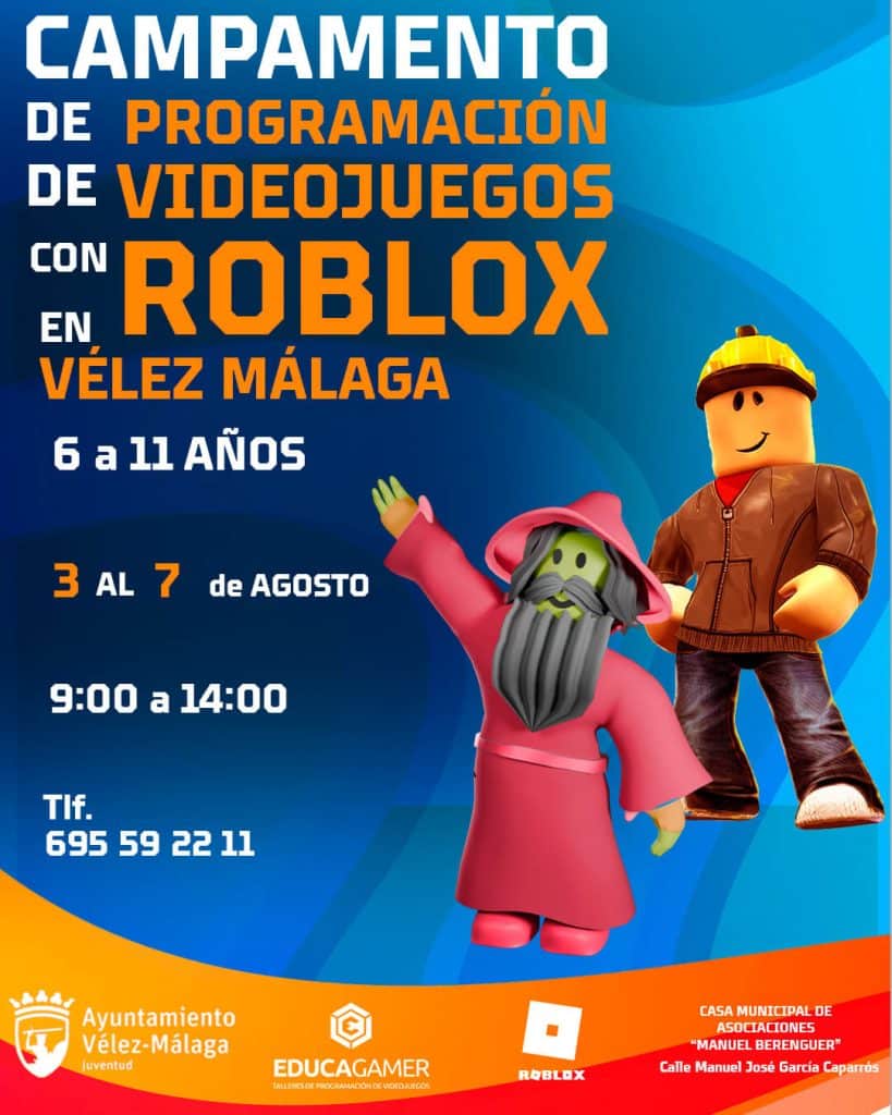 Campamento de Verano tecnológico en Vélez-Málaga con actividades de programación, robótica, videojuegos y diseño 3D para niños y niñas.