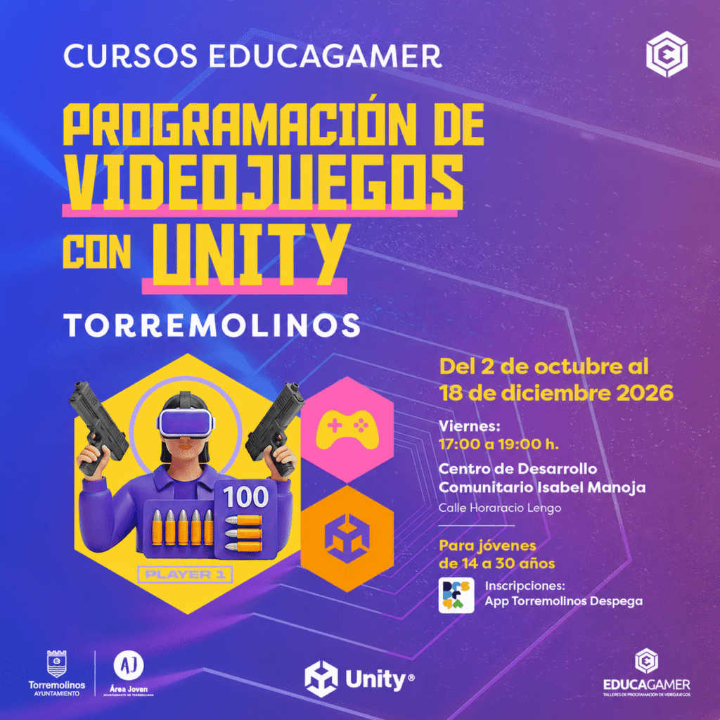 curso creacion de videojuegos con unity torremolinos