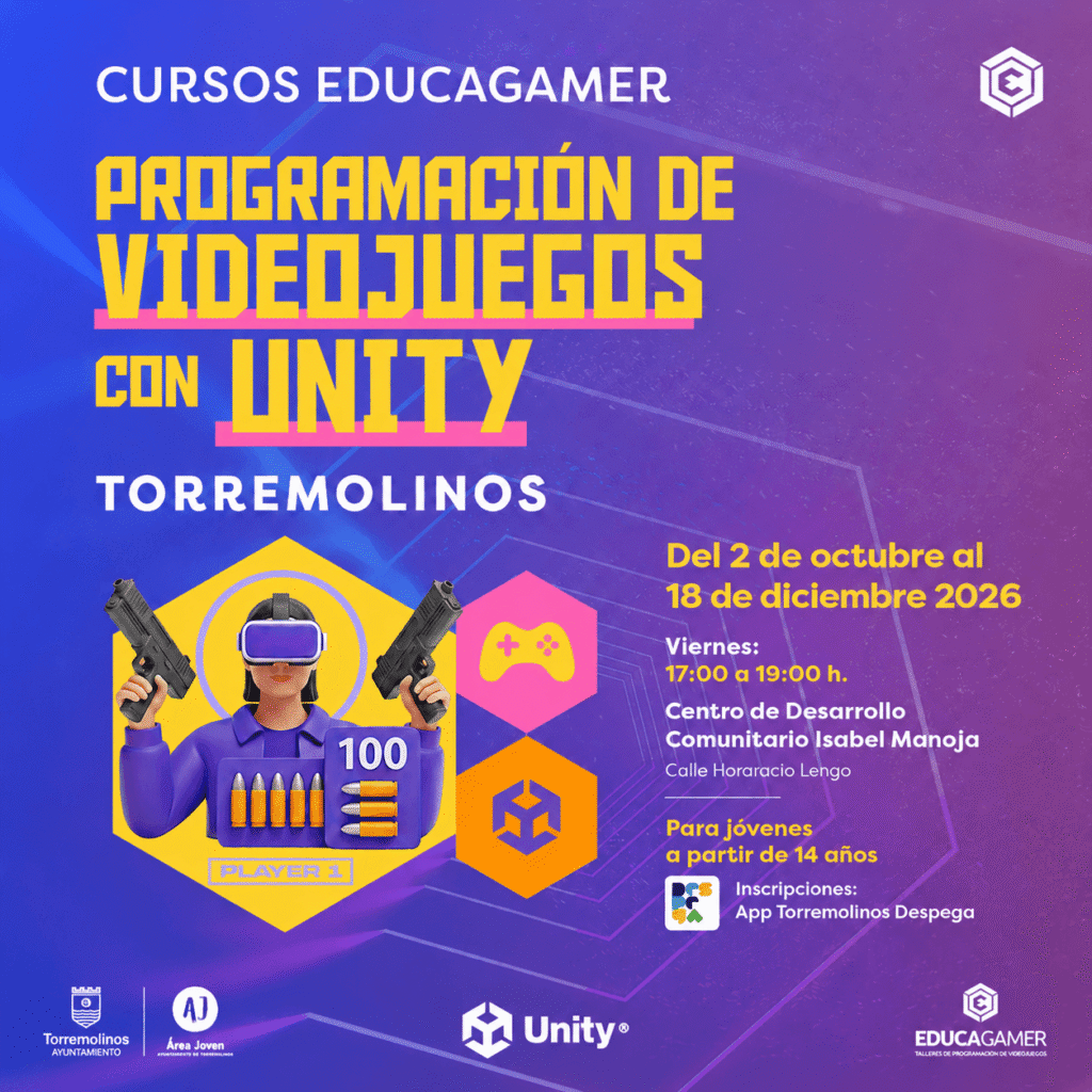 curso creacion de videojuegos con unity torremolinos